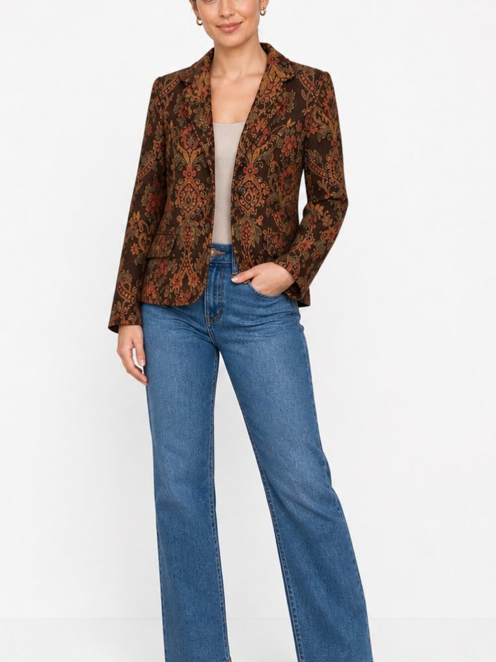 Flashback Floral Tapestry Jacket L